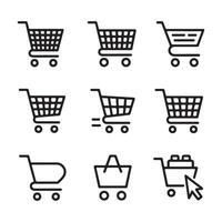 Add to Cart and Checkout Icons vector