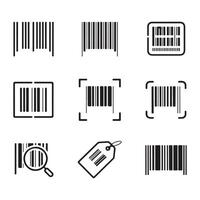 QR Code and Barcode Icons Pack vector