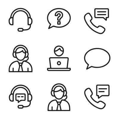Support and Communication Icons Pack