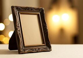 Standing Brown Wooden Photo Frames
