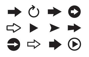 Arrow icons set. Arrow collection. Different arrows icon symbol vector