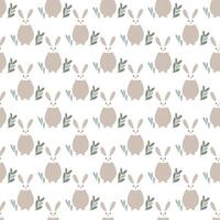 Seamless pattern with Easter elements. Spring background for surface design. vector