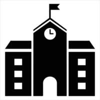 School icon on white vector