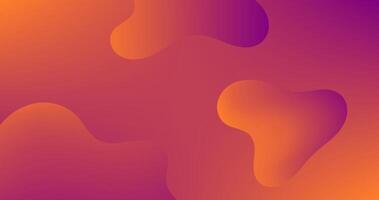 Orange Purple Gradient Abstract background with liquid Gradient shapes vector