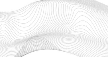 Abstract wave of particles. Geography technology style illustration vector