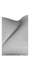 black waving Parallel lines on empty background geometric design vector