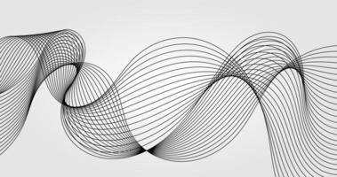 Gradient Bright Abstract background with Black wavy crossing lines vector