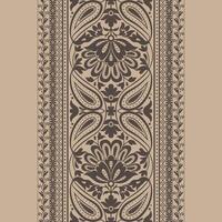Floral Abstract lace ribbon seamless pattern with elements flowers vector