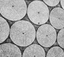Circular Stone Patterns A Monochromatic Textured Wall photo
