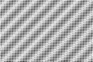 Black circular dots forming a stylish halftone gradient pattern in 45-degree arrangement on white textured background vector