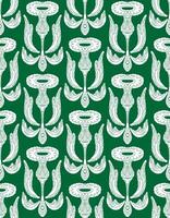 a green and white. pattern with leaves vector