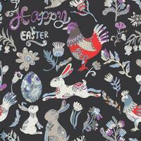 easter fabric on custom fabric vector