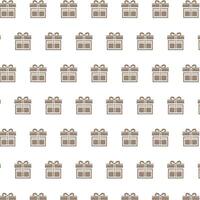 Gift Box Pattern on White Background vector