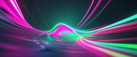 Abstract neon colors swirl background image. photo