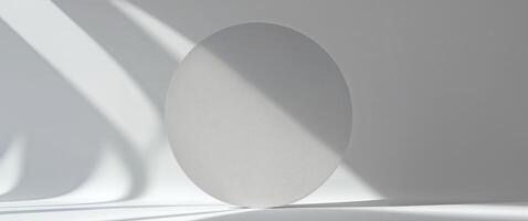 Abstract light gray circle object background photo