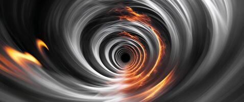 Fire vortex spiral abstract design background photo