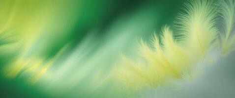 Abstract green yellow blurred image background design. photo