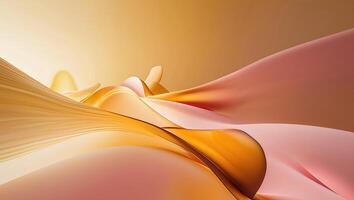 Abstract gradient background with flowing lines and warm color palette photo