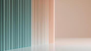Gradient Vertical Lines Transition from Cool Teal to Warm Peach Tones photo