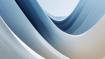 Abstract blue and white striped background with soft gradient effect photo