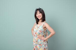 Creative southeast asian woman smiles confidently as small business owner in retail and online store startup industry, showcasing success and happiness in her work photo