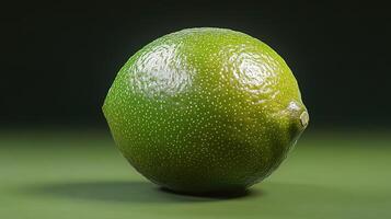 A lime on a green background photo
