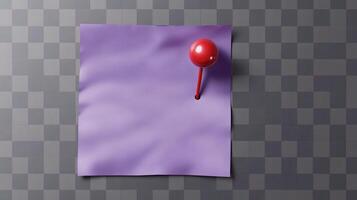 A red balloon is stuck to a piece of paper photo