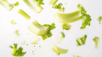 A bunch of celery leaves photo