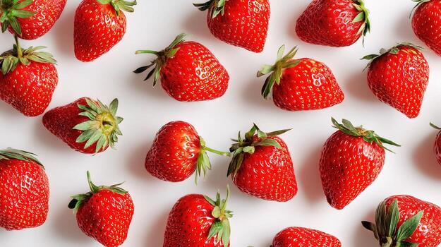 A group of strawberries are arranged in a circle photo