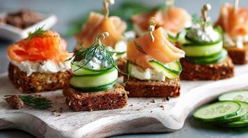 Smoked salmon appetizer appetizer appetizer appetizer appetizer appetizer appetizer appetizer photo