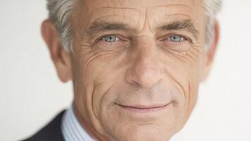 A close up of a man in a suit and tie photo