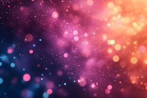 Vibrant Abstract Bokeh with Gradient Colors for Creative Visual Design photo