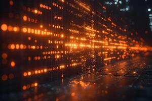 Digital Data Stream Background for Technology and Innovation Design photo
