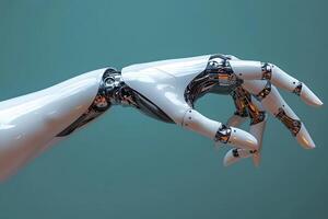 Futuristic Robotic Hand with Advanced Technology Design for Innovation Concepts photo