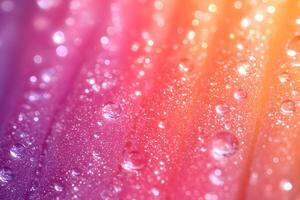 Vibrant Abstract Water Droplets on Colorful Gradient Background for Modern Design photo
