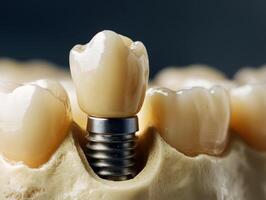 Dental implant restoration procedure in a clinical setting photo