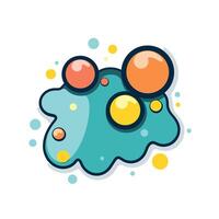 Bubbles and bubbles icon illustration vector
