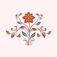 A flower design on a white background vector