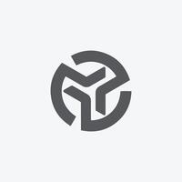 Abstract Growth Marketing Logo, Modern Circular Tech Arrow Symbol for Startup, Data, or Analytics Brands vector