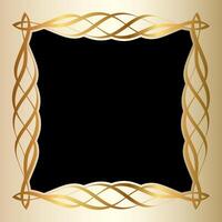 Art Deco or Art Nouveau Style Frame Design vector