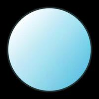 Planet Uranus on Black Background vector