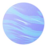 Planet Neptune on White Background from Solar System vector