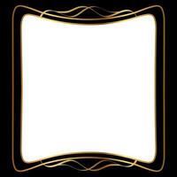 Geometric Art Nouveau Style Frame Design vector