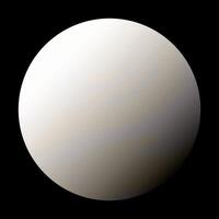 Realistic Planet Venus on Black Background vector