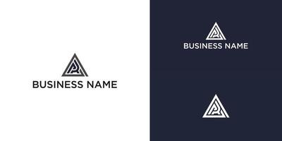 Modern Triangle Logo and initial AR vector