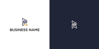 Modern Abstract Logo with Interlocking Shapes for Branding vector