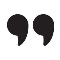 Quotation marks. Simple quotation marks icon. Quote icon. vector