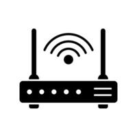 Router icon. Router related signal icon, wifi router. vector