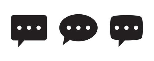 Chat icon. Dialogue icons set. Speech bubble icon. vector