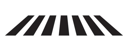 Zebra cross icon. Pedestrian crosswalk icon. vector